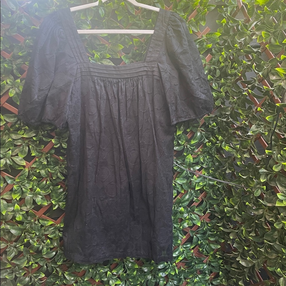 Black Puff Sleeve Dress